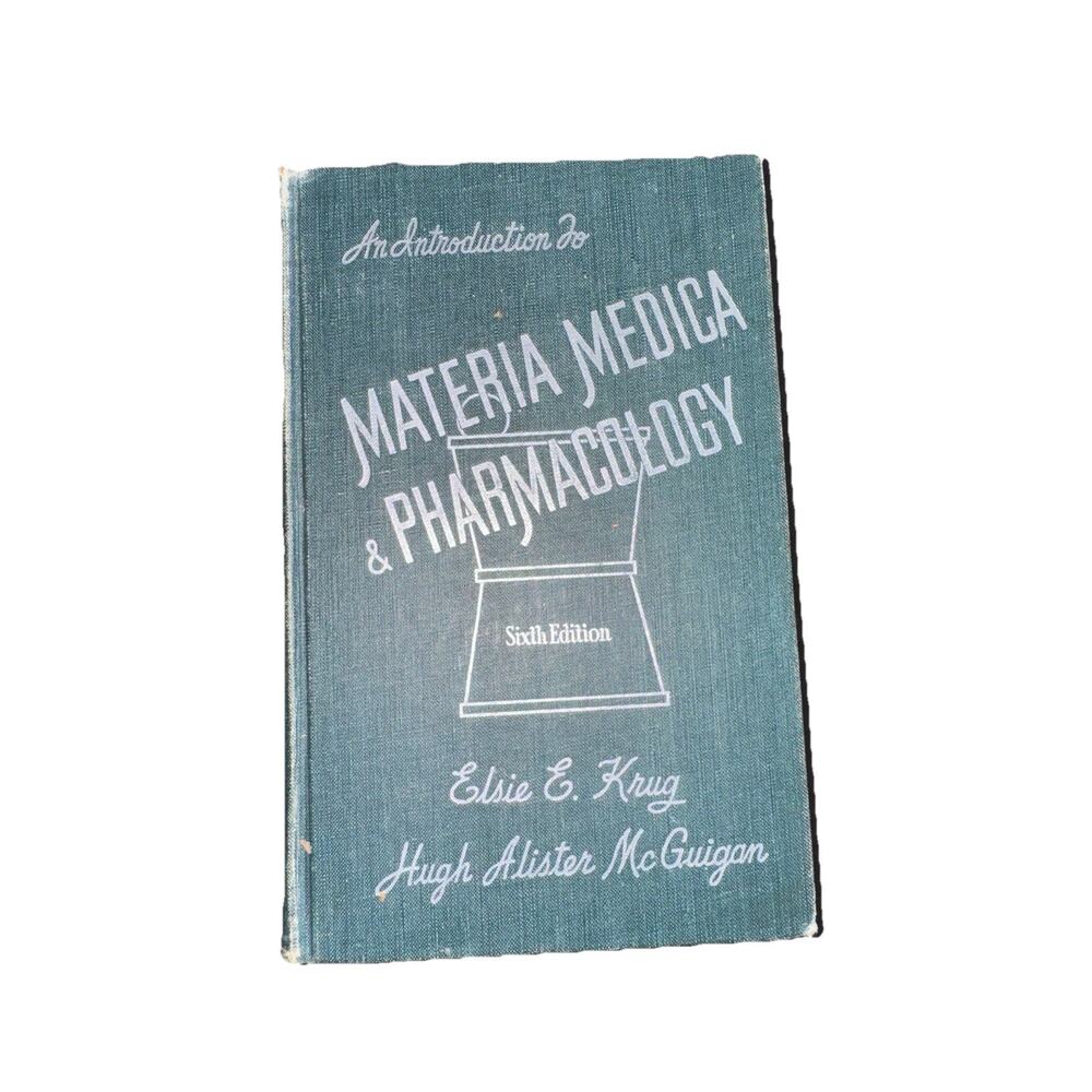 Introduction To Materia Medica & Pharmacology Sixth Edition 6th Krug Vintage